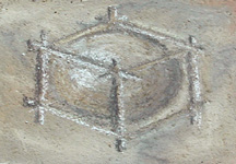 our logo carved in stone