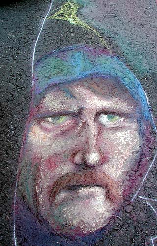 Chuck changes face with more chalk