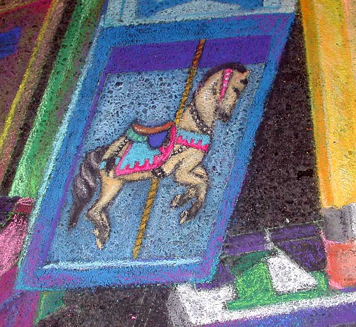 Carousel horse by Katrina