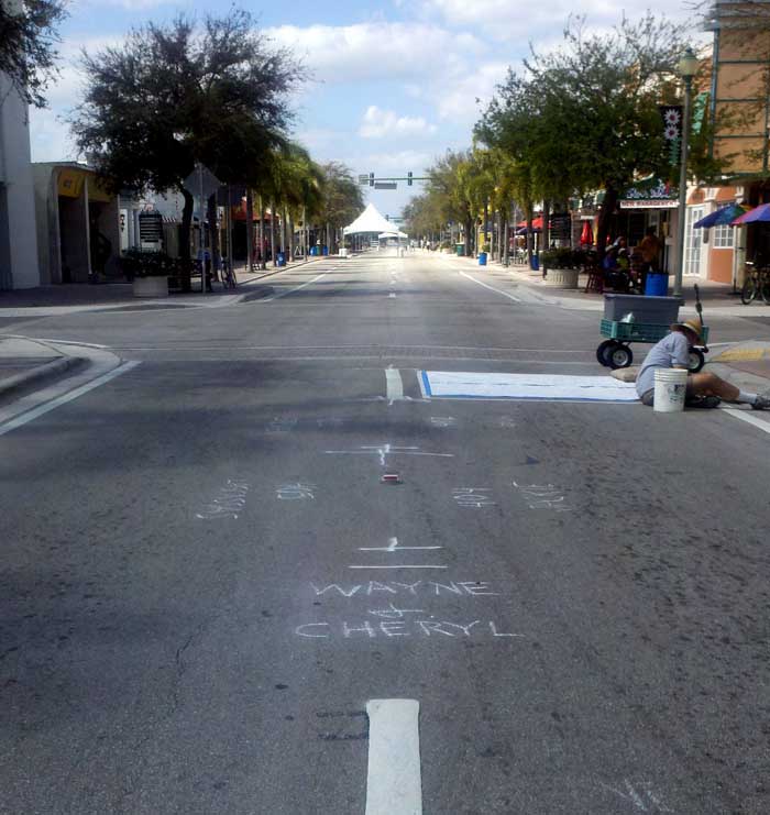A bit of pavement with our names on it